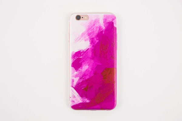 Pink Painted iPhone 6 Plus Case - santo-18.test