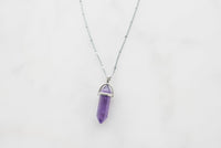 Purple Gemstone Necklace - santo-18.test