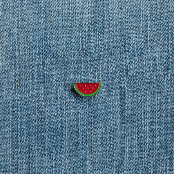Watermelon Enamel Pin Denim - santo-18.test